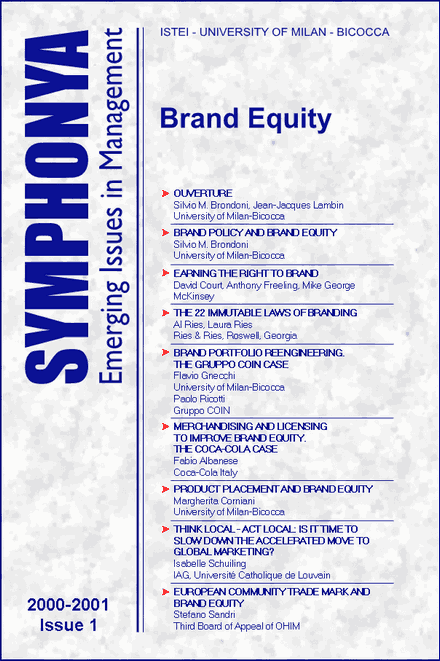 					View No. 1 (2001): Brand Equity
				
