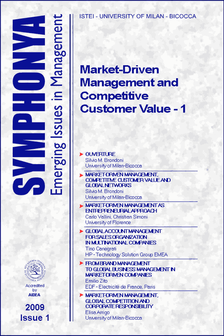					View No. 1 (2009): Market-Driven Management and Competitive Customer Value - 1
				