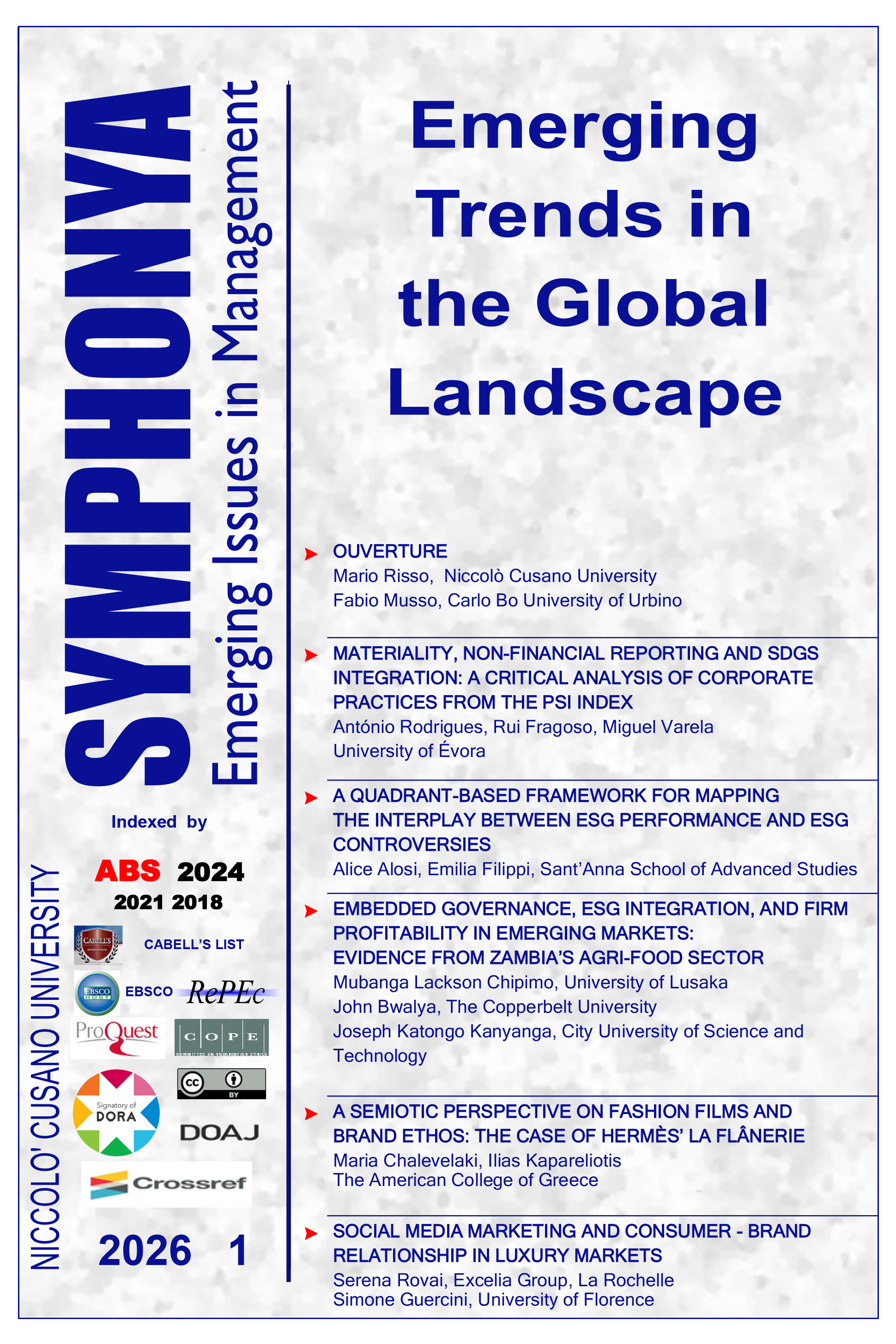 					View No. 1 (2026): Emerging Trends in the Global Landscape
				